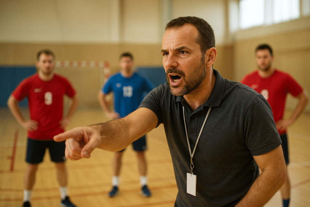 entraineur en seance
